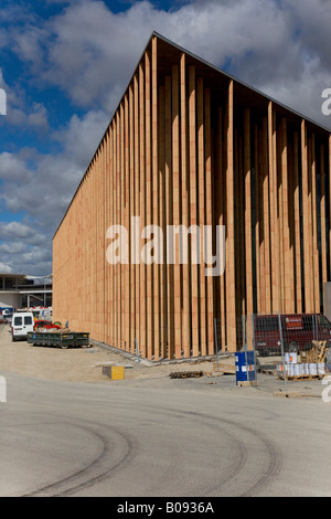 Spanish Pavilion building site at the Expo 2008 grounds, Zaragoza, Saragossa, Aragon, Spain Stock Photo