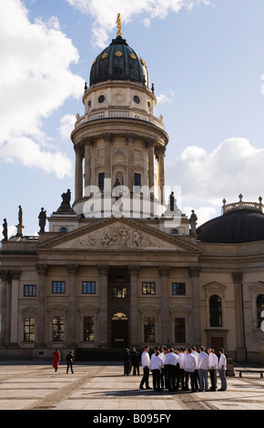 The Deutscher Dom (German Cathedral) on Gendarmenmarkt Square in Berlin, Germany Stock Photo
