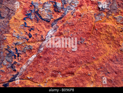 Textured rock surface, Tirol, Austria Stock Photo