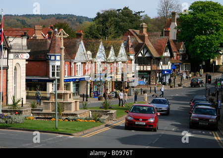 Haslemere is a town in Surrey, England, close to the border with both Hampshire and West Sussex. Stock Photo