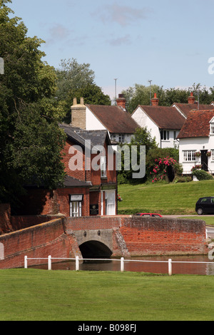 General View of the village of Finchingfield in Essex Stock Photo