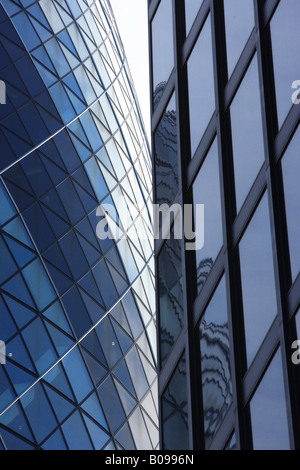 Abstract view of London City office buildings Stock Photo