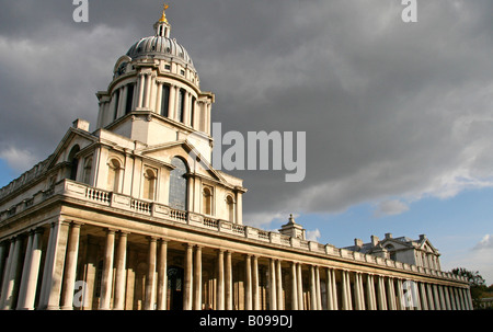 Royal Naval College and Greenwich Hospital buildings, Greenwich, London, England Stock Photo