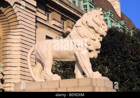 County Hall former GLC headquarters South Bank London England Stock ...