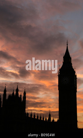 Big Ben and the Houses of Parliament, Westminster, London, England Stock Photo