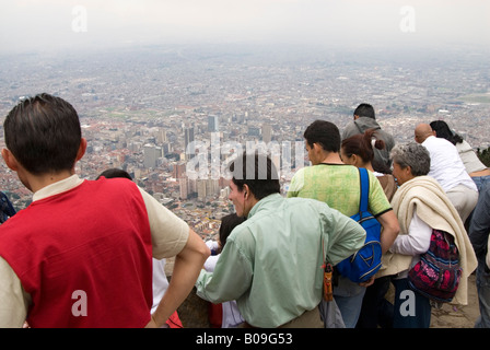 View from the top of Cerro de Monserrate Bogota Colombia Stock Photo