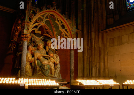 Cologne Cathedral 13th Station of the Cross, Mourning of Christ Stock ...