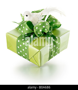wrapped present easter chick Stock Photo