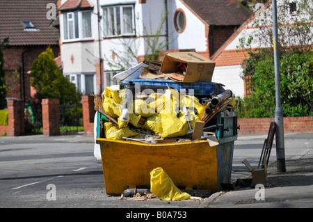 Overloaded Waste Skip Stock Photo, Royalty Free Image: 23225663 - Alamy