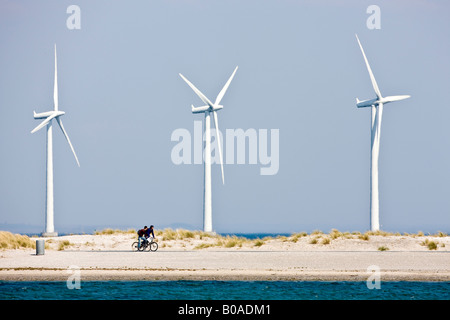 Off-shore Wind Turbines in Denmark Stock Photo