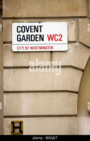 Covent Garden road sign Stock Photo