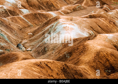 Mudstone rhythm at Cheltenham Badlands in Ontario Stock Photo