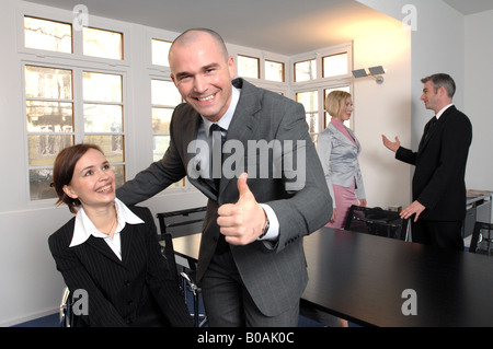 People in an office; symbol for success Stock Photo