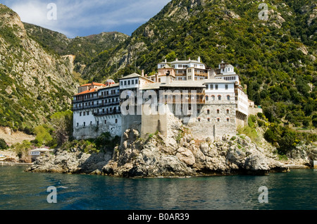 Gregoriou monastery Mount Athos Halkidiki Stock Photo