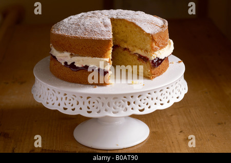 Victoria Sponge Cake Stock Photo