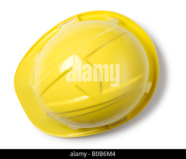 Yellow Construction Hard Hat protection Stock Photo