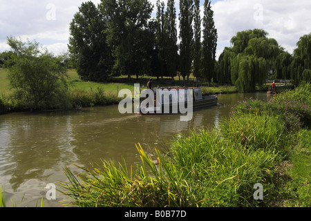 Narrow Boats, Grand Union Canal, Northamptonshire, England, UK Stock Photo