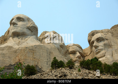 North America, USA, South Dakota, Keystone, Mount Rushmore National Memorial. Views from Presidential Trail. Stock Photo