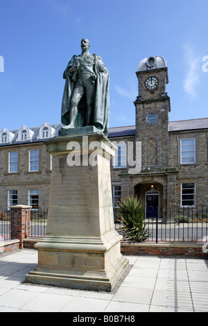 Statue of Lord Londonderry, Seaham, Durham Stock Photo