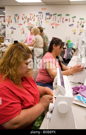 Sewing class for immigrant women Stock Photo