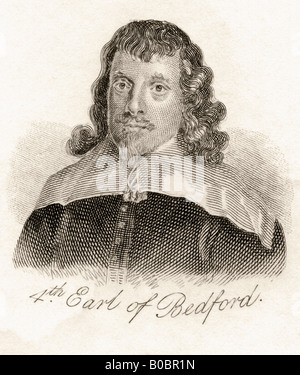 Francis Russell, 4th Earl of Bedford, 1593 -1641. English nobleman. From the book Crabbs Historical Dictionary, published 1825. Stock Photo