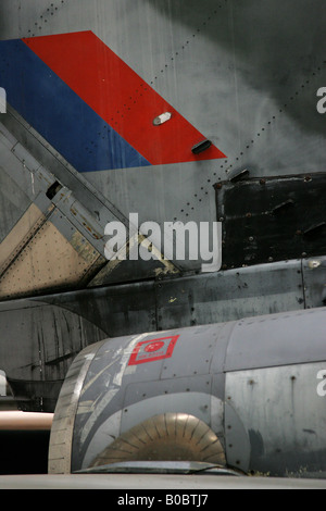 DETAIL RAF TORNADO 1980'S FIGHTER JET AIRCRAFT Stock Photo