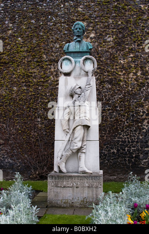 Edith Cavell Monument Norwich Stock Photo