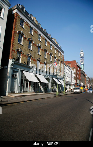 Charlotte Street hotel on Charlotte Street, Fitzrovia, London Stock Photo