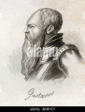 Gustav I Vasa, original name Gustav Eriksson Vasa, c.1496 -1560. King of Sweden. Stock Photo