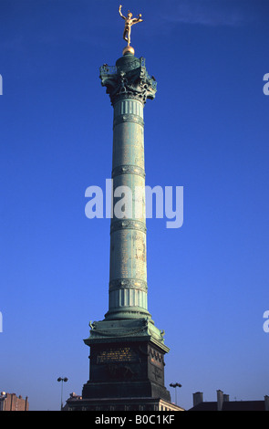 Colonne de Juillet, Place de la Bastille, Paris, France Stock Photo