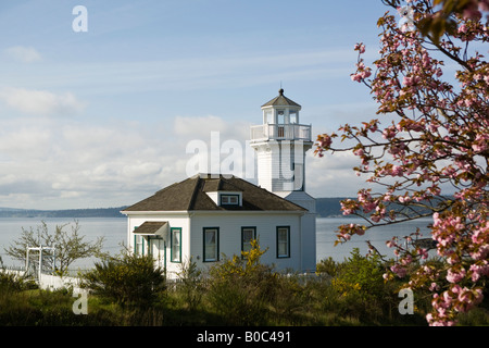 Small Lighthouse In Port Townsend, Wa Stock Photo - Alamy