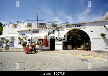 Mijas Pueblo bullring, plaza de toros, Costa del Sol, Andalucia, Spain Stock Photo