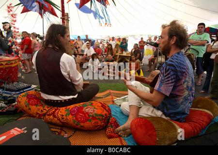 Hippie marketplace in Es Canyar, Ibiza, Spain Stock Photo