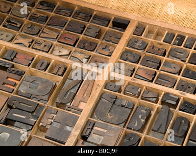 Wooden typeface Stock Photo