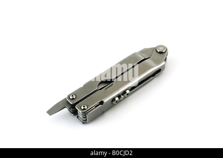 multi tool isolated on white background Stock Photo