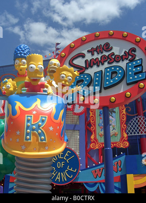 Universal Simpsons ride Stock Photo