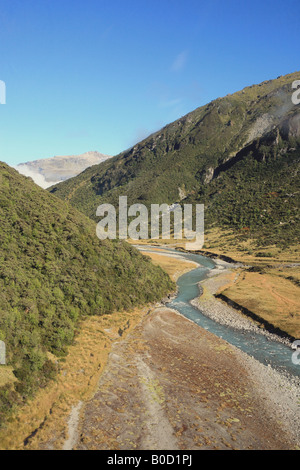 Head of Arawhata river Mount Aspiring National Park Southland South ...