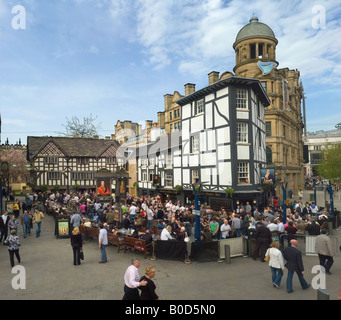 The Shambles Cathedral Gates Manchester Stock Photo