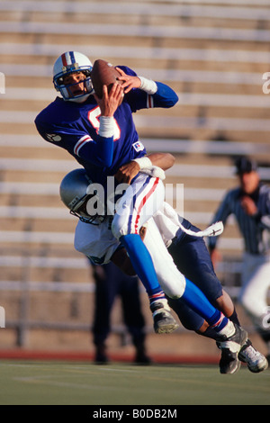Football players in action Stock Photo