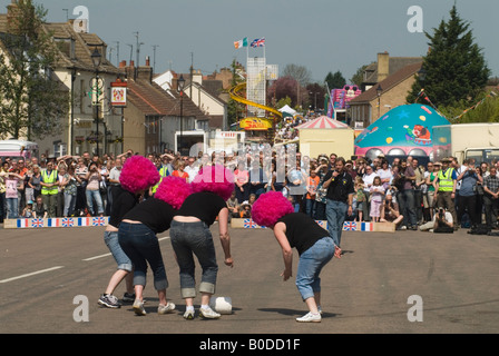 Stilton Cheese Rolling annual competition, Stilton village Cambridgeshire  2008 2000s UK HOMER SYKES Stock Photo