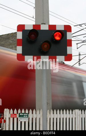 Train Signal Flashing Red Stop Warning Safety New Orleans La Usa Autumn Horizontal Stock Photo Alamy