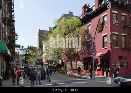 West 3rd Street Street, Greenwich Village (or West Village), Manhattan, New York City Stock Photo