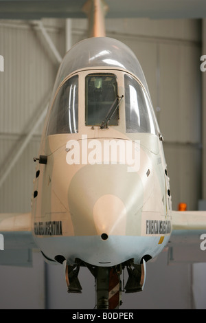 ARGENTINE PUCARA FALKLANDS WAR AIRCRAFT IMPERIAL WAR MUSEUM Stock Photo