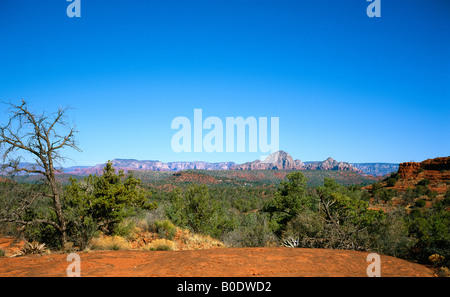 View over landscape near Sedona, Arizona, USA Stock Photo
