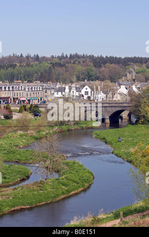 The town of Ellon on the river Ythan in Aberdeenshire, Scotland, UK Stock Photo