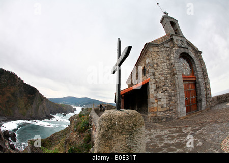 SAN JUAN DE GAZTELUGATXE BIZKAIA BASQUE COUNTRY SPAIN Stock Photo