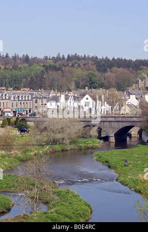 The town of Ellon on the river Ythan in Aberdeenshire, Scotland, UK Stock Photo