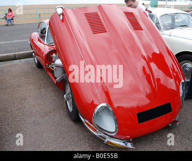 Vintage Jaguar parked Stock Photo