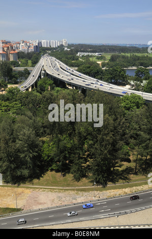 Singapore East Coast Parkway Expressway Stock Photo