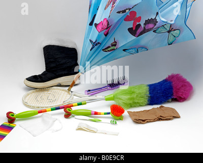 Nylon Items Umbrella Duster Toothbrush Brush Net Comb Cap Racket Stock ...